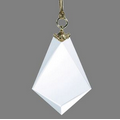 Elegant Gem-Cut Diamond Optical Crystal Ornament